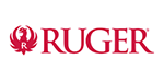 Ruger logo featuring a stylized red eagle and bold lettering, representing the iconic firearm manufacturer.