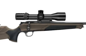 High-quality rifle with a sleek design and mounted scope, ideal for precision hunting and shooting sports.