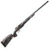 High-performance sniper rifle with a carbon fiber body and camo pattern for hunting and shooting precision.