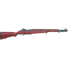 Classic wooden rifle with a black barrel, featuring a sleek design and traditional craftsmanship.