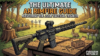 Illustration of an AR rifle in a nature setting, promoting a guide to mastering .22LR tactical training.