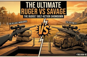 Comparison of Ruger and Savage bolt-action rifles in a budget showdown, highlighting features and performance.
