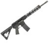 AR-15 style rifle with a sleek design, featuring a minimalist handguard and adjustable stock for optimal performance.