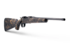 High-quality rifle with a textured camo finish, showcasing a sleek design and precision craftsmanship for hunting or shooting.